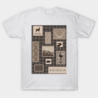 Woodland Adventure Collage T-Shirt